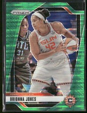 2024 Panini Prizm WNBA #27 Brionna Jones Green Pulsar Prizms #/25