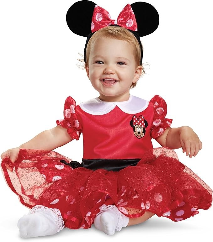 Disfraz infantil Disney Baby Minnie Mouse, rojo