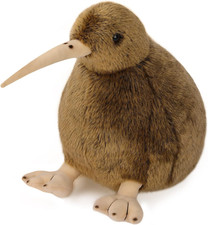 Kiwi Bird Plush Toy, Stuffed Animal Furry Kiwi Plushie Doll, Soft Fluffy like Re