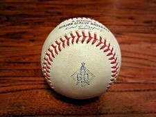 Lance McCullers Astros Game Used Baseball 9/23/2021 vs Angels 60th Logo TWO OUTS