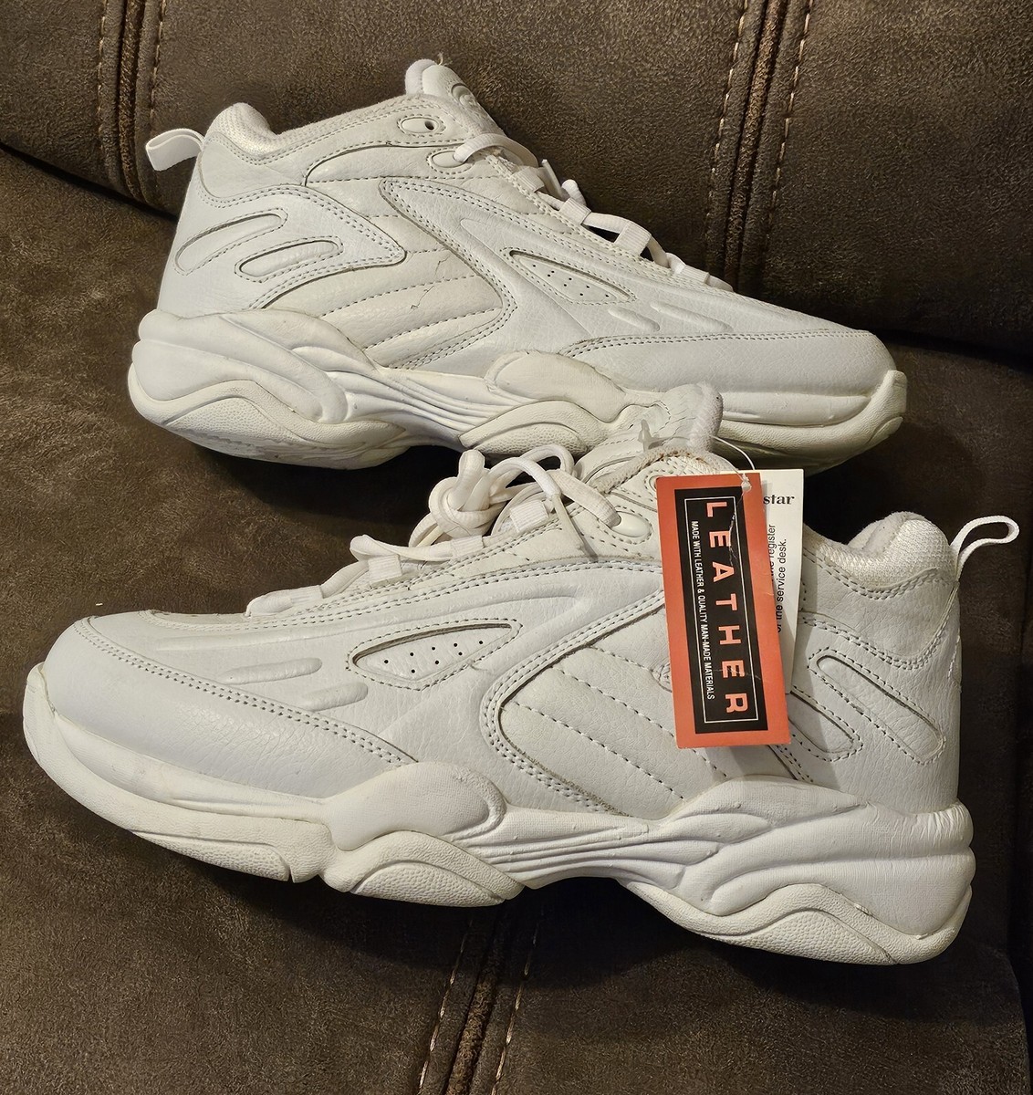 Vintage Thom McAn Jox Mens White Sneakers NEW With Tags AS IS