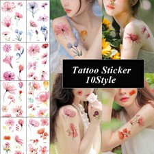 Flower Tattoo Stickers Arm Tattoo Stickers Temporary Tattoo Sticker Waterproof