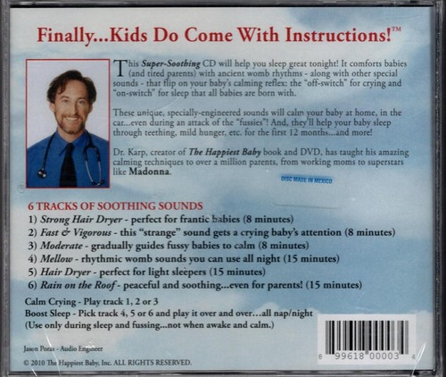 HARVEY KARP, MD "THE HAPPIEST BABY ON THE BLOCK" CD 2010 sealed - Picture 2 of 2