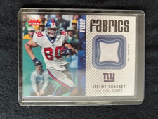 Jeremy Shockey Certified Game Used Jersey  Card  (Inventory #B)