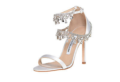 New Manolo Blahnik White Satin 