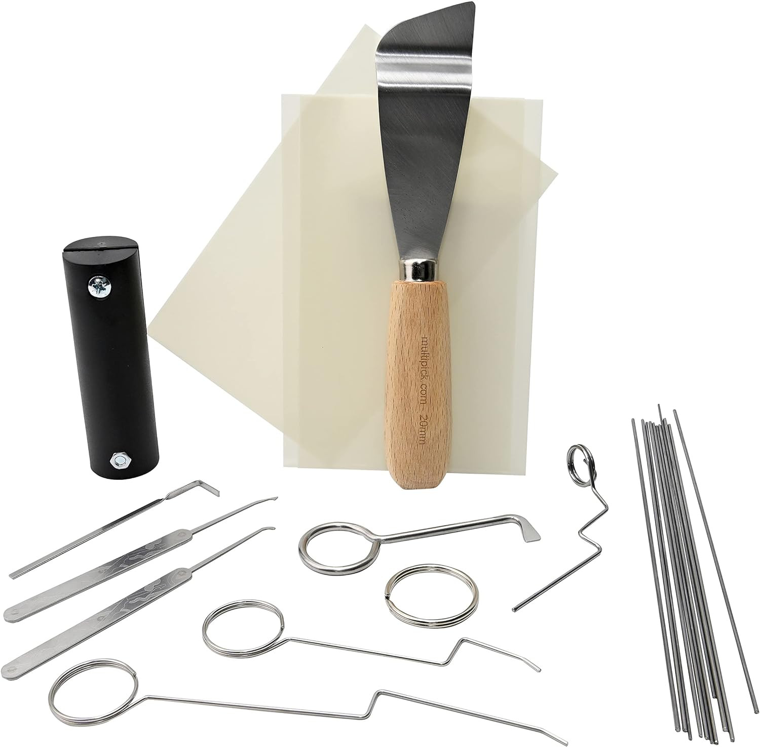 Kit de crochetage 27 pièces avec outils de serrurier pour ouverture de porte