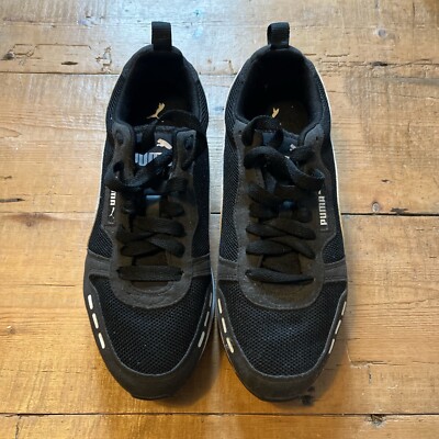 Puma Soft Foam Trainers Black White Men's Size 8 Sports Work Out Running  Gym | eBay UK