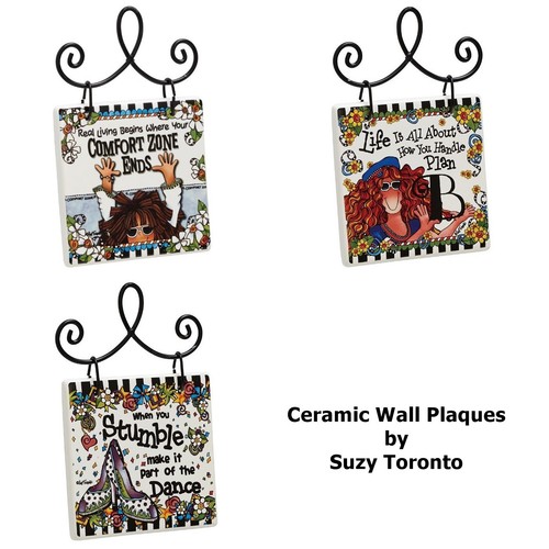 Ceramic Wall Art Plaques by Suzy Toronto Wacky Women Gifts Gifts