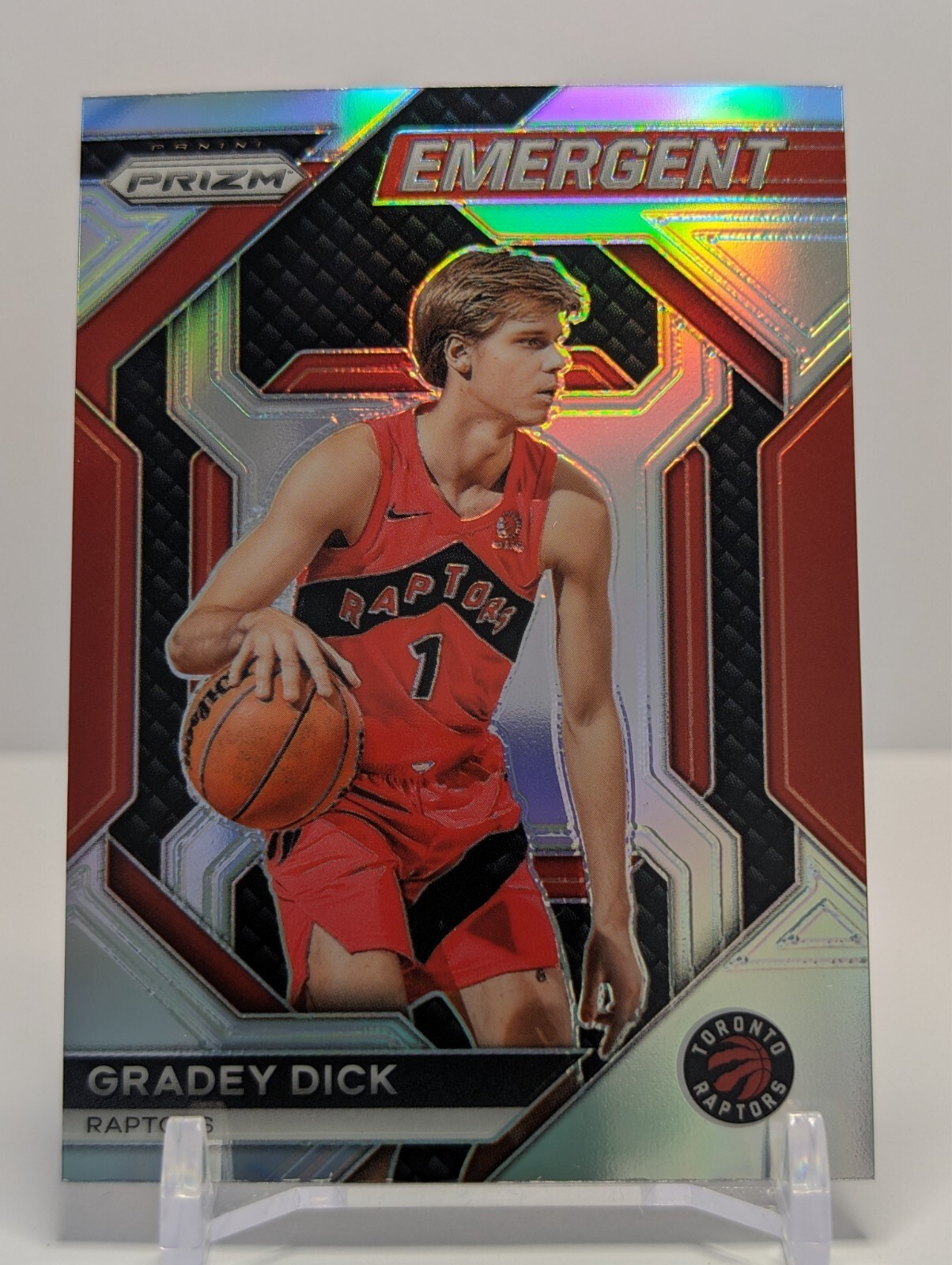 2023-24 Panini Prizm - Emergent Silver Prizm #22 Gradey Dick Raptors