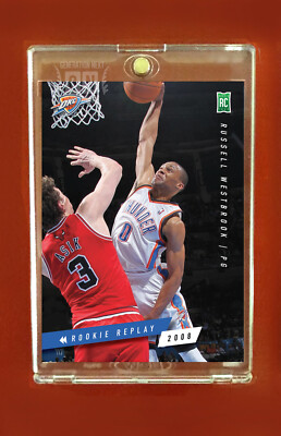 #ad Russell Westbrook OKC Thunder RC Rookie Replay 2008 Generation Next $4.99
