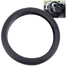 14 Universal Leather Texture Silicone Car Steering Wheel Cover Black Protector 14 Universal Leather Texture Silicone Car Steering Wheel Cover Black Protector