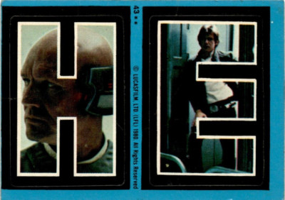 1980 Topps The Empire Strikes Back Sticker - HE 43