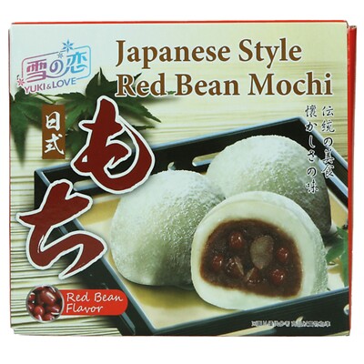 140g Yuki & Love Rote Bohnen Mochi Reisküchlein Red Bean Adzuki Mochi Taiwan