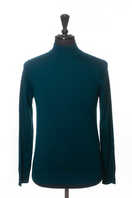 Sandro NWT Dark Green Mock Neck Sweater 23301