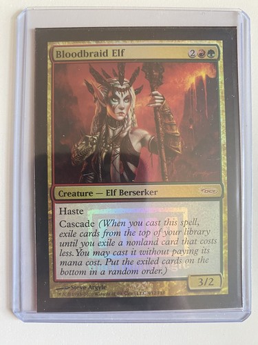 Bloodbraid Elf *FNM PROMO FOIL* 2010 MTG DCI NM/LP Limited Edition Combined Ship - Picture 11 of 11