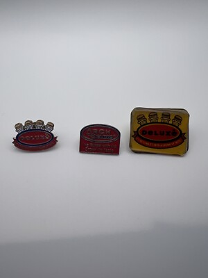 McDonalds Arch Deluxe Lot Of 3 Crew Tack Pin Mcds Grown Up Taste
