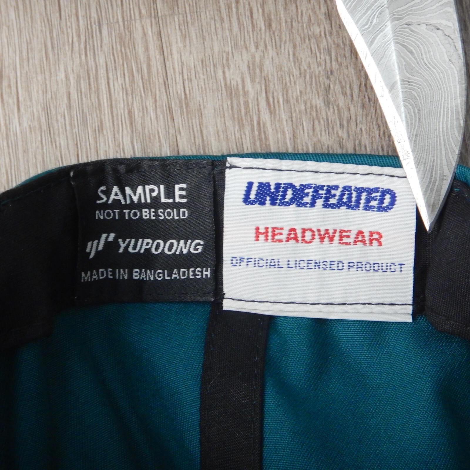 SAMPLE Undefeated Turquoise Five Strikes Logo Sna… - image 4