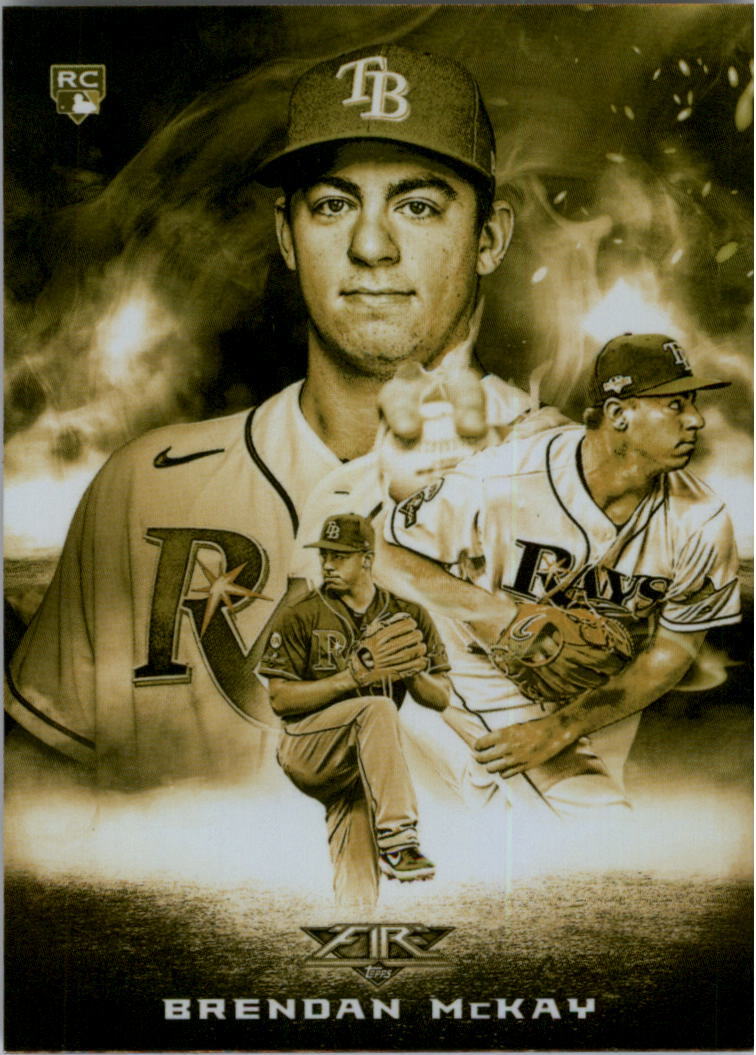 2020 Topps Fire Smoke and Mirrors Gold Minted #SM14 Brendan McKay - NM-MT