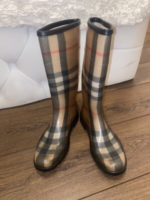Burberry Wellington Wellies Rain boots size 38 Y2k UK