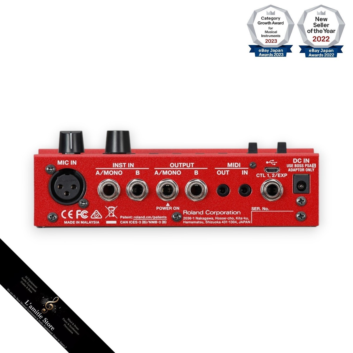 Boss RC-500 Loop Station Dual Track Looper Sampler Guitar