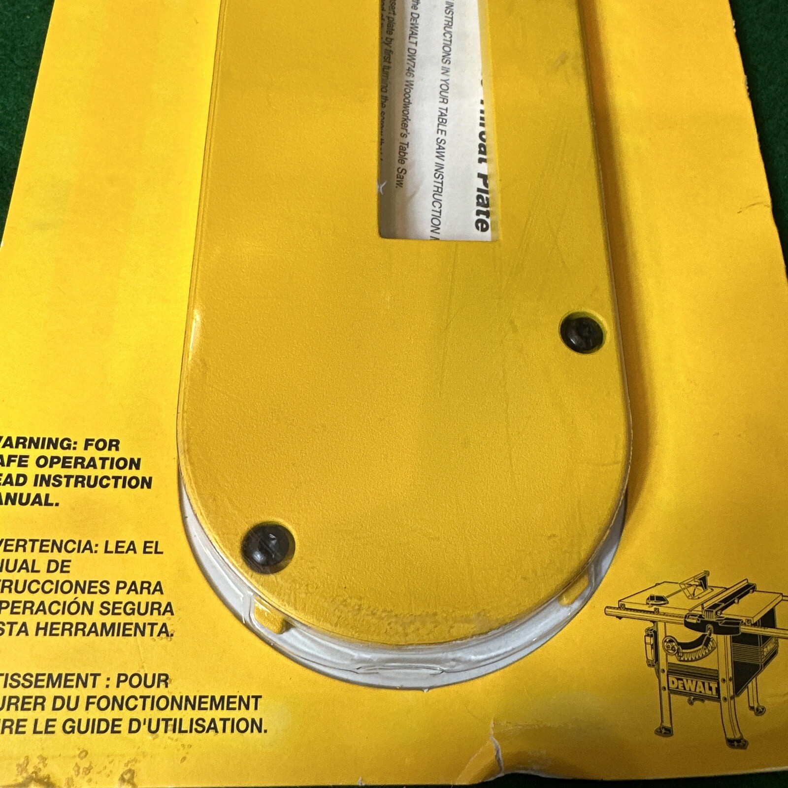 DeWALT DWE7466 Dado Insert for Table Saw BRAND NEW in Package eBay