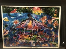 Print Numbered Framed Seafood Gumbo Under Glass Art