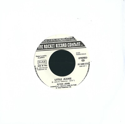 45 GIRI ELTON JOHN / UMBERTO BALSAMO - LITTLE JEANIE / DER TAG (Promo)