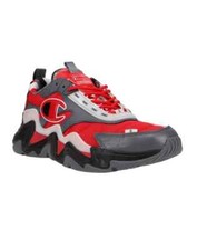 CHAMPION HYPER C FLOOD SNEAKERS TRAINERS SPORTS MEN SHOES RED/GREY SIZE 11.5 NEW