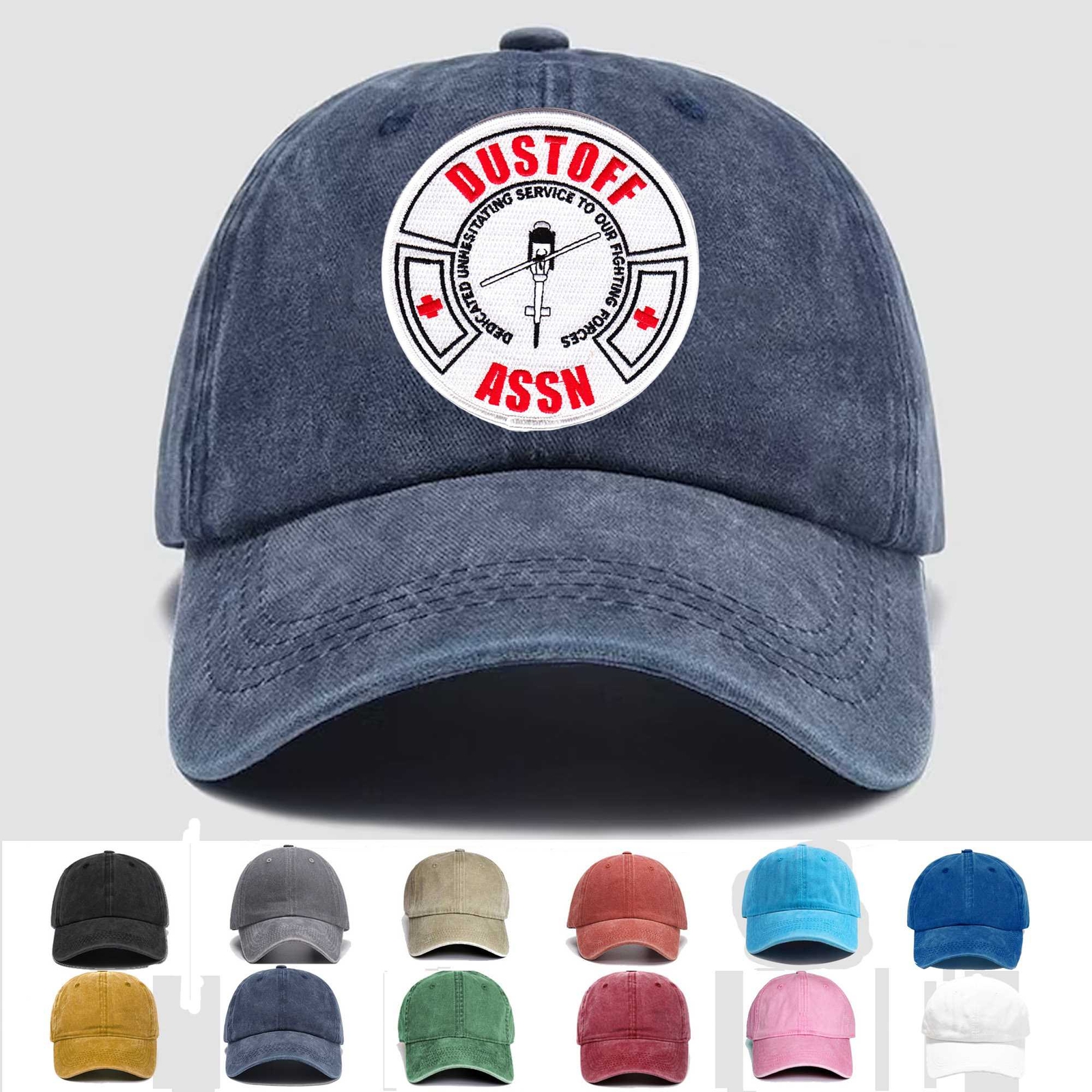 Custom Embroidered Hat Medical Dustoff Association, Veteran Cap, Trucker Hat