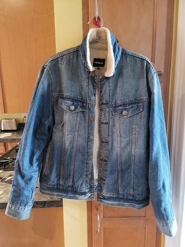 EXPRESS SHERPA LINED DARK BLUE DENIM 