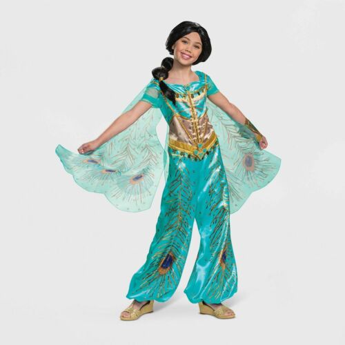 Disney 2019 Live Action Aladdin JASMINE Vestido Disfraz de Lujo Pequeño 4-6