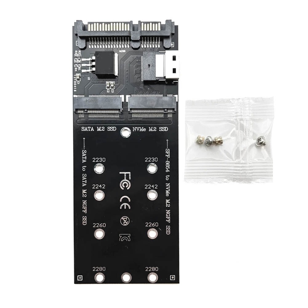 M2 SSD Adapter M.2 SATA Ngff SSD to SATA + M2 NVME SSD to