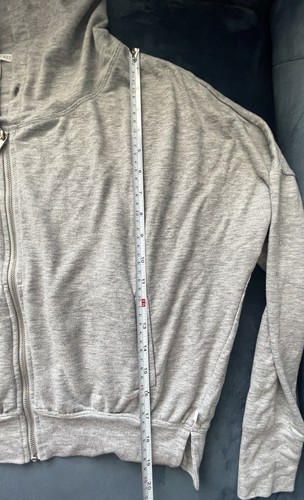 Victorias Secret Hoodie Sweatshirt Batwing Dolman Cropped Full Zip Pockets XS/TP - Picture 11 of 12