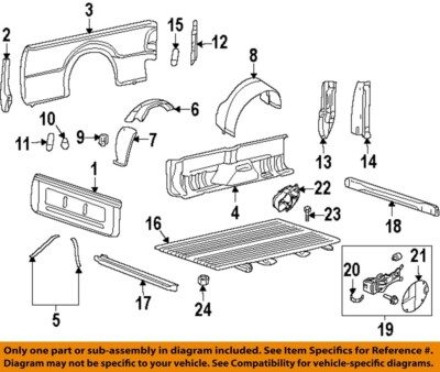 FORD OEM Rear Fender Panel-Bed-Fuel Door Gas Cap Hatch Spring E43Z54405A24A