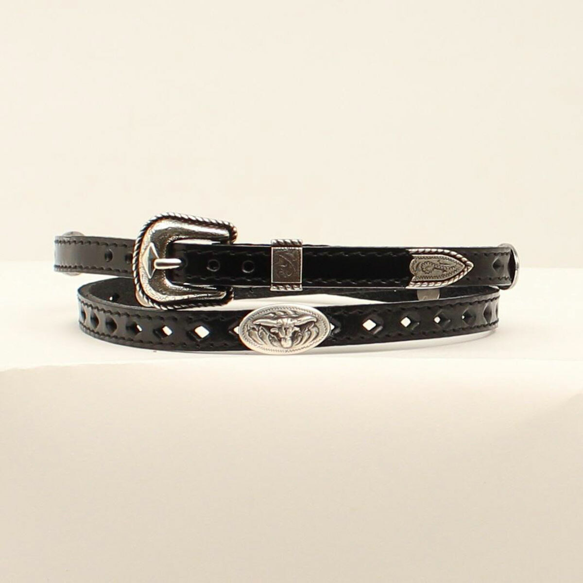 HATBAND Genuine LEATHER with Silver CONCHOS and Buckle 711RLoDyh0L._AC_UY1000_.jpg main image 3