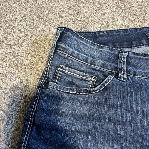 Silver Jeans Womens 30 Blue Suki Capri Stretch Thick Stitch 30 X 24 - Picture 3 of 15