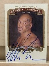2012 MIKE TYSON UPPER DECK GOODWIN CHAMPIONS AUTOGRAPH MIKE TYSON CARD!🔥