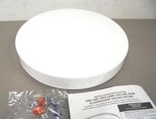 Lithonia Circline Drum Fluorescent Ceiling Light Fixture Flush Mount 14-in
