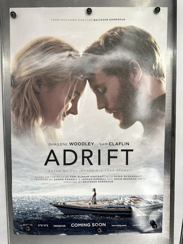 Adrift Advance Movie Poster 27x40 Shailene Woodley Sam Claflin