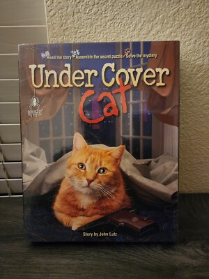 BePuzzled~Under Cover Cat~Mystery Story Puzzle~1000 pieces~by John Lutz New