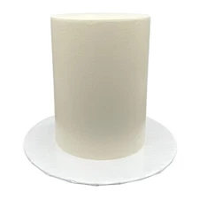 1 Tier Ivory 8 Inch Tall Fake Cake for Wedding Cake Toppers & Cake Decorations