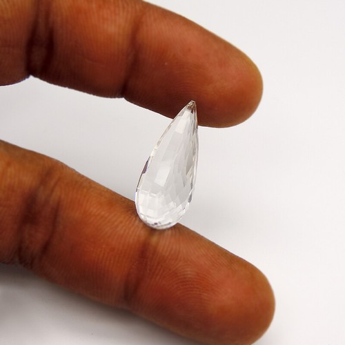 14.60 CTS 1 PCS BEAUTIFUL DROP CUT CRYSTAL GEMSTONE - Imagen 2 de 2