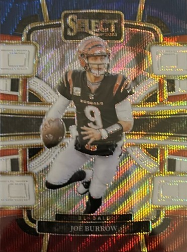 2023 Panini Select #20 Joe Burrow Tri-Color Prizms - Picture 2 of 3