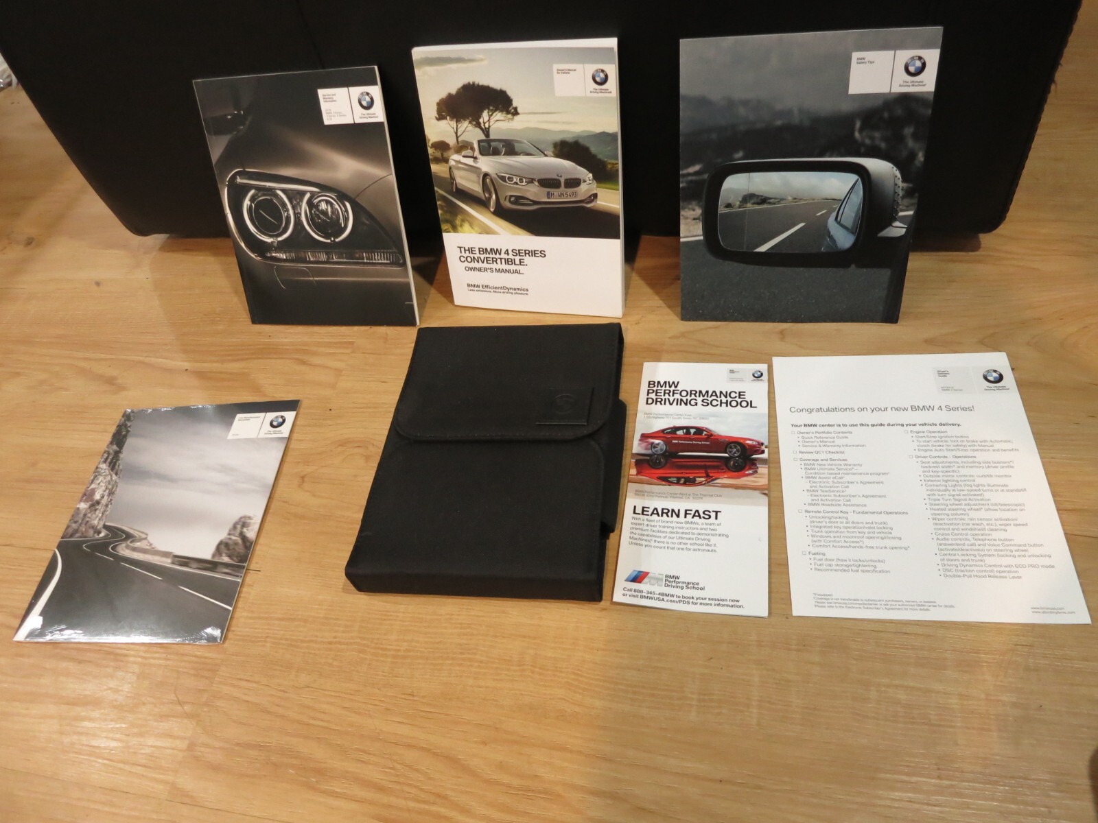 2016 BMW 4 SERIES CONVERTIBLE OWNERS MANUAL BOOK SET 430i. / 440i ...