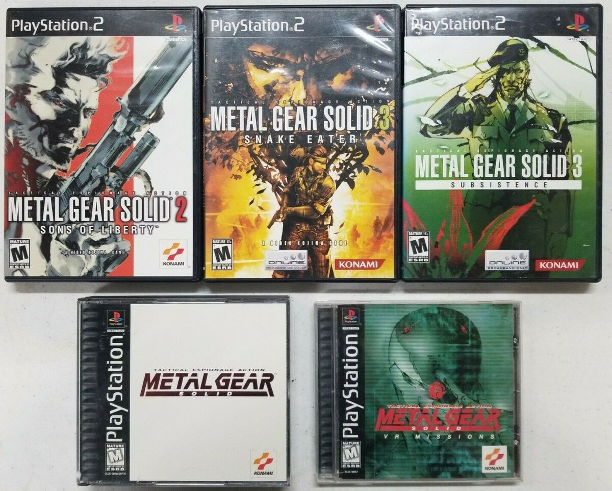 Metal Gear Solid games (Playstation 2) PS2 Tested.