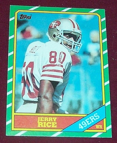 1986 Topps #161 Jerry Rice Rookie Card HOF San Francisco 49ers WR, RC Sharp! - Picture 3 of 5