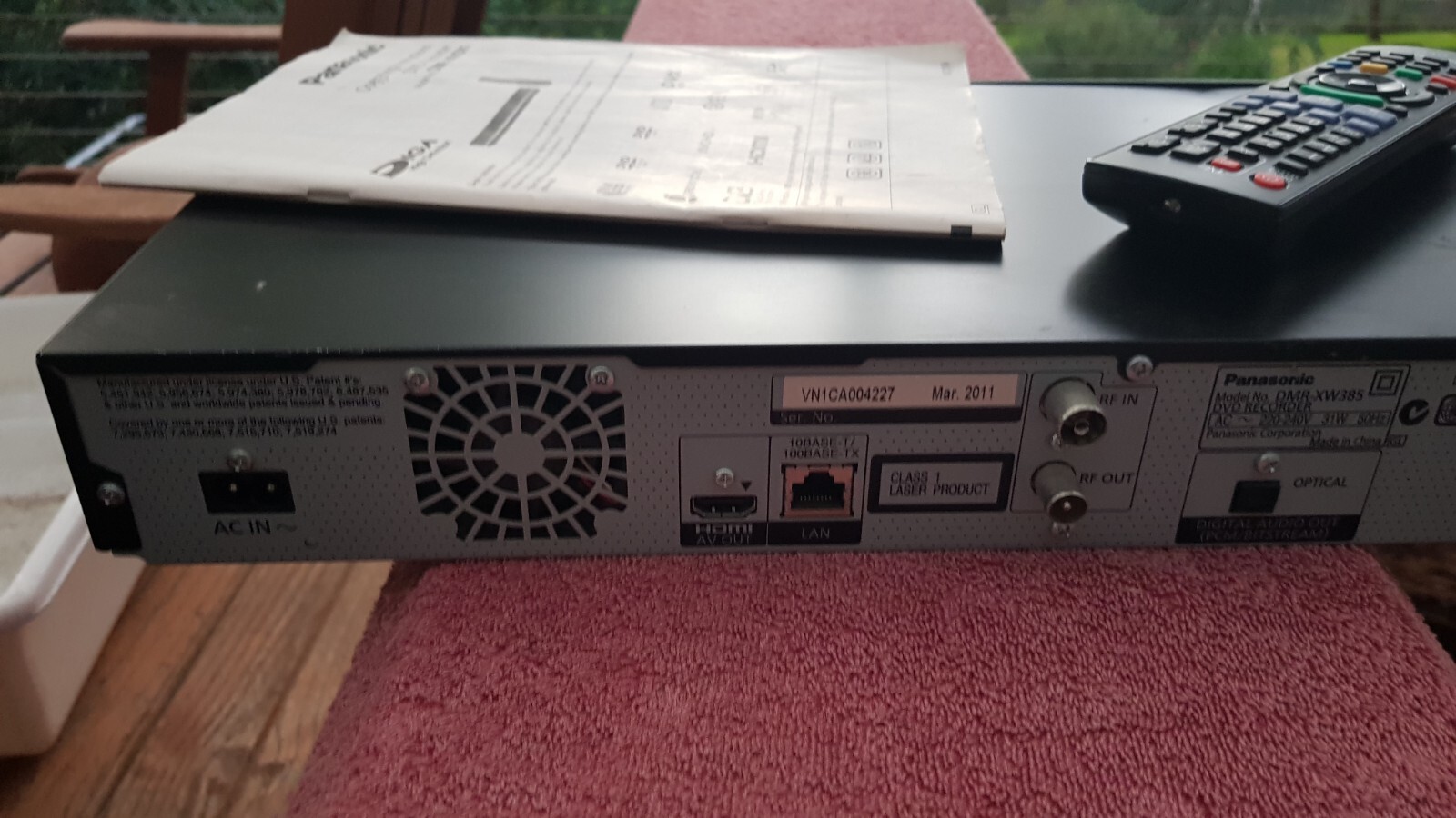 Panasonic 320GB PVR Twin HD High Definition TV Tuner DVD Recorder STB