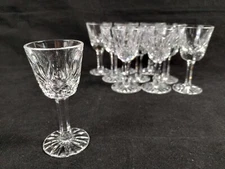 Waterford Crystal Lismore Small Liqueur Cocktail Cordial Glasses 3.5" Set of 10