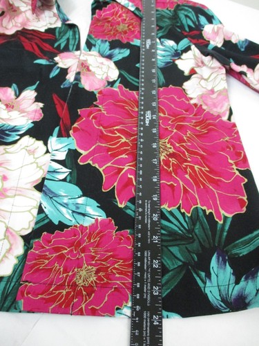 Chicos Jacket Womens 0 US Small Pink Black Green Top Blazer Stretch Ladies - Picture 5 of 11