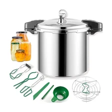 24qt pressure canner and canning pressure cooker with gauge,14.5PSI,practical...